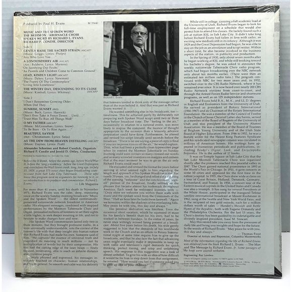 Mormon Tabernacle Choir Music and the Spoken Word Vinyl LP 1975 in Shrink LDS - Picture 6 of 6